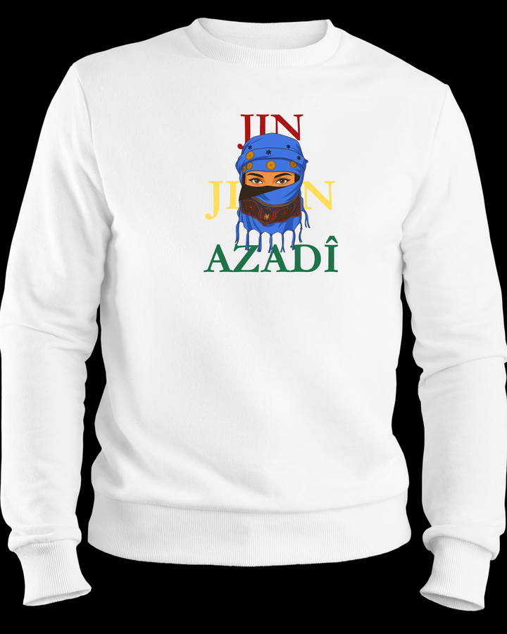 Jin❤️Jiyan💛Azadî💚 Sweatshirt/Pullover🔵