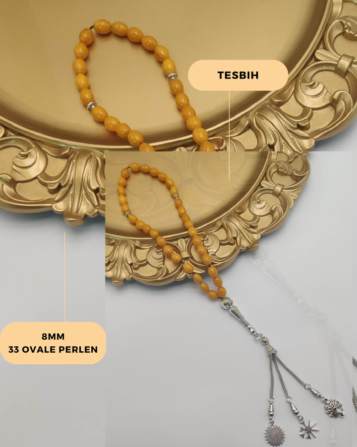 Tesbih Ovale Perlen