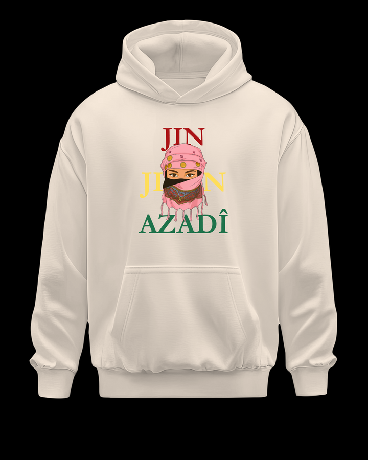 Jin❤️Jiyan💛Azadî💚Hoodie🩷