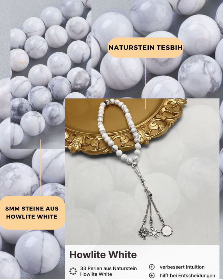 Howlite White Tesbih