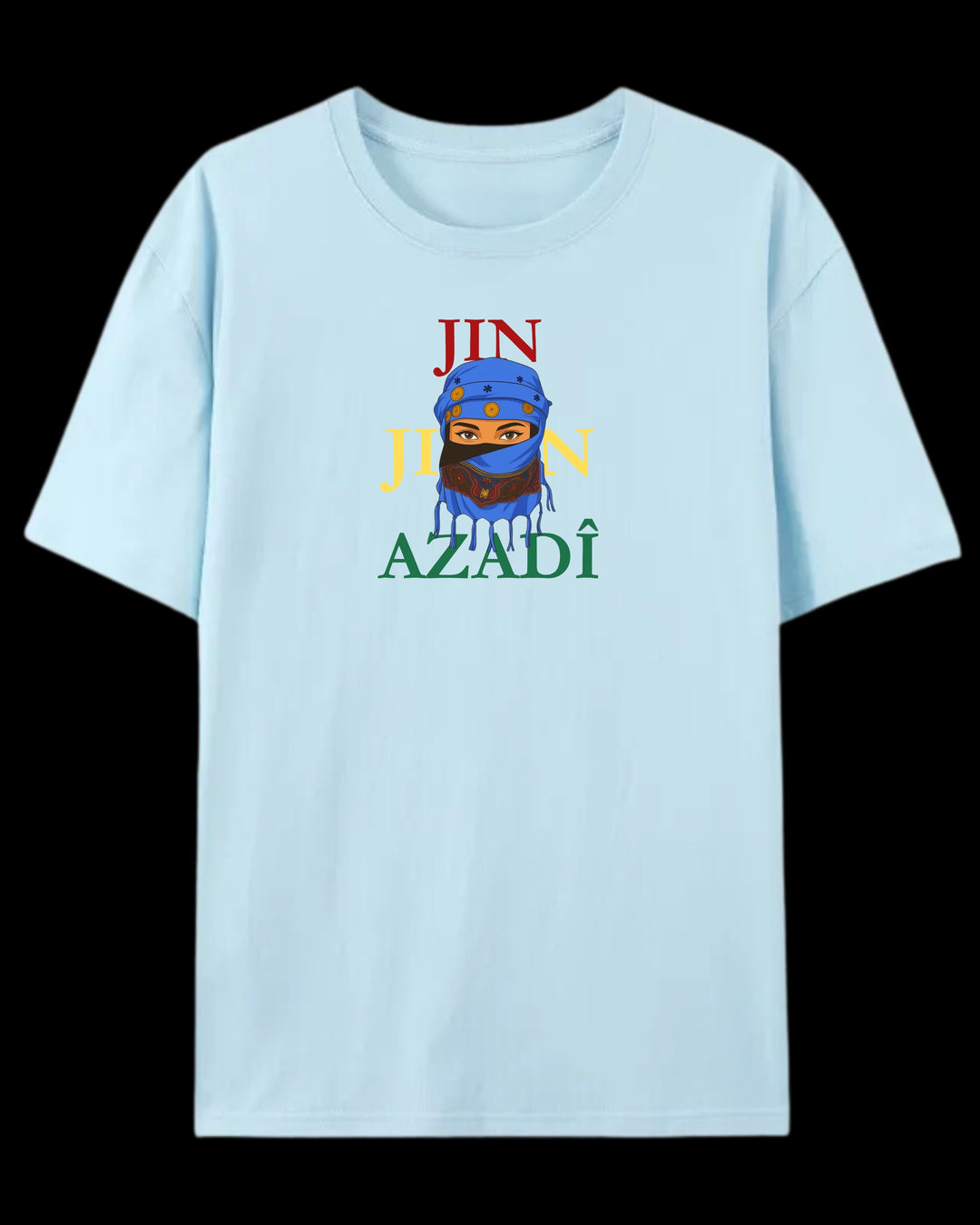 ❤️JinJiyan💛Azadi💚“ T-Shirt🔵