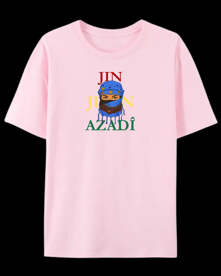 ❤️JinJiyan💛Azadi💚“ T-Shirt🔵