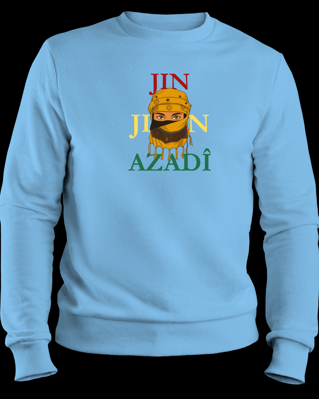 Jin❤️Jiyan💛Azadî💚 Sweatshirt/Pullover🟡