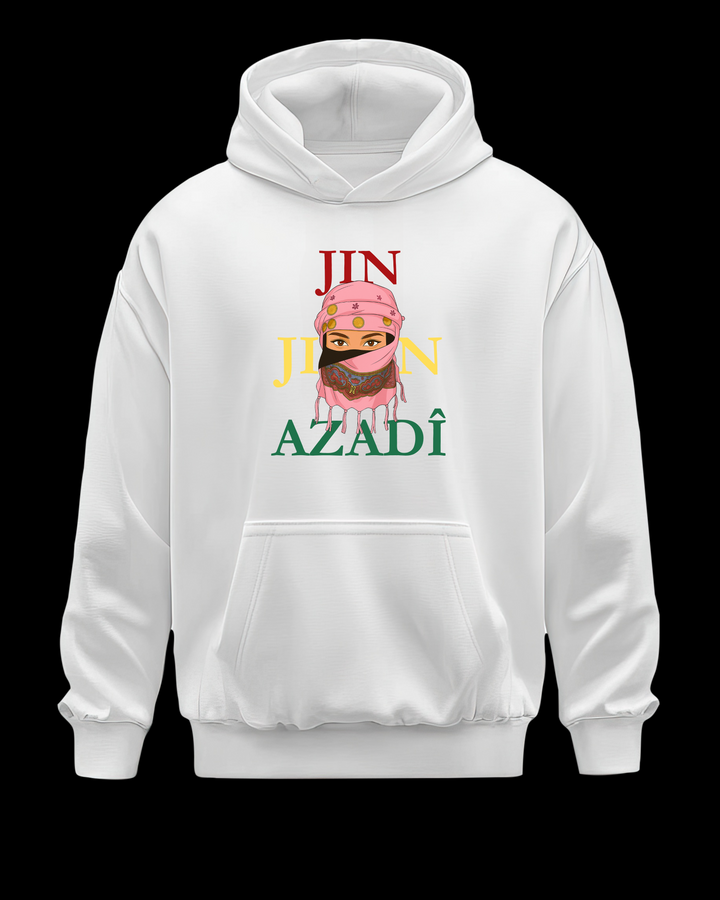 Jin❤️Jiyan💛Azadî💚Hoodie🩷