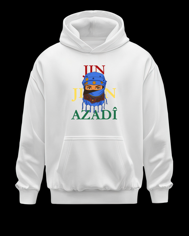 ❤️JinJiyan💛Azadi💚“ Hoodie🔵