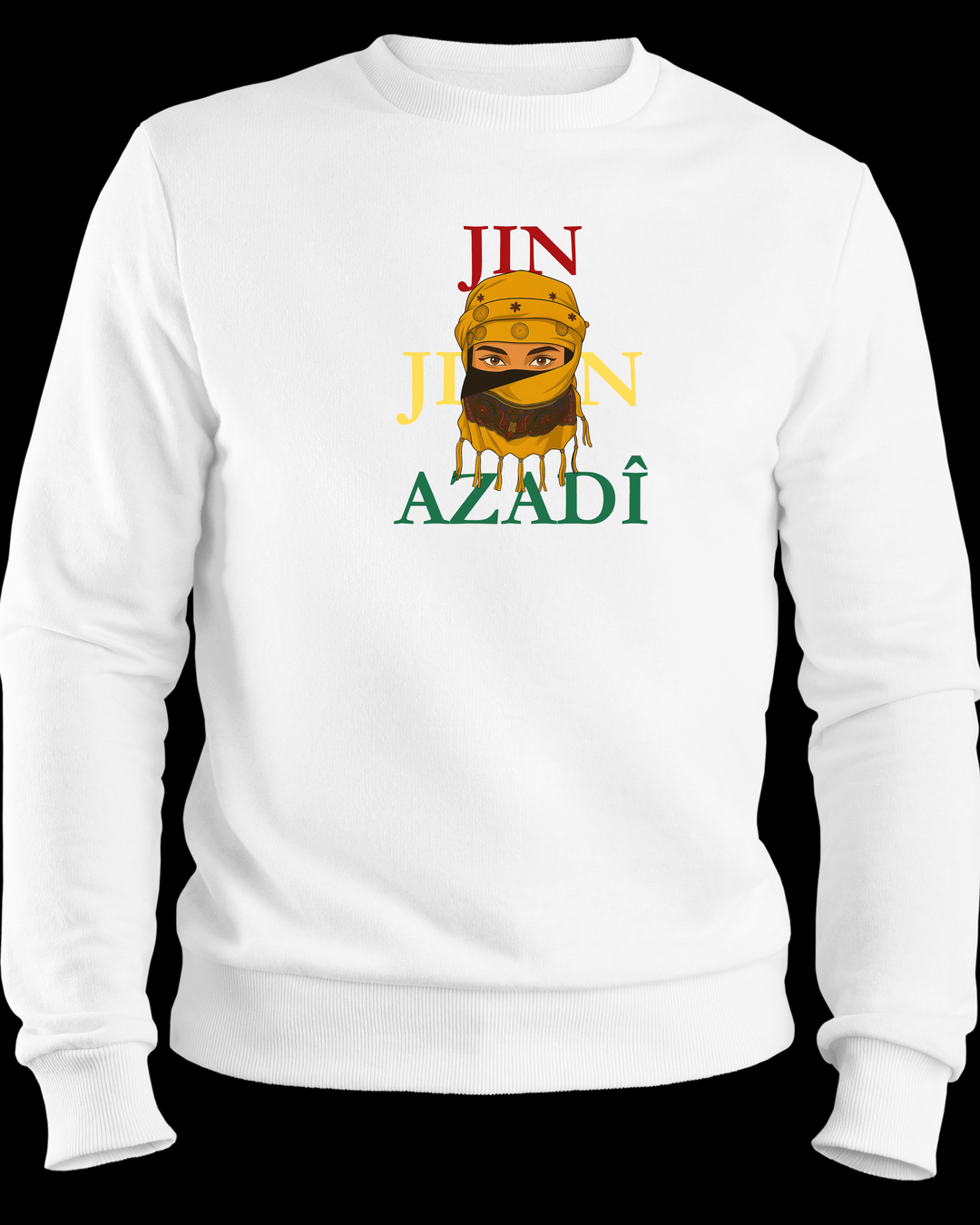 Jin❤️Jiyan💛Azadî💚 Sweatshirt/Pullover🟡