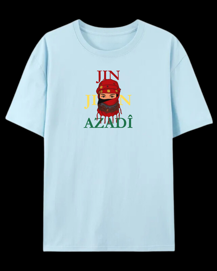 „❤️JinJiyan💛Azadi💚“ T-Shirt🔴