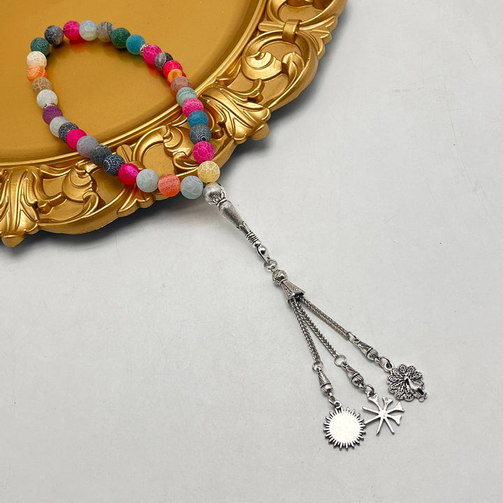 Colorful Agate Tesbih