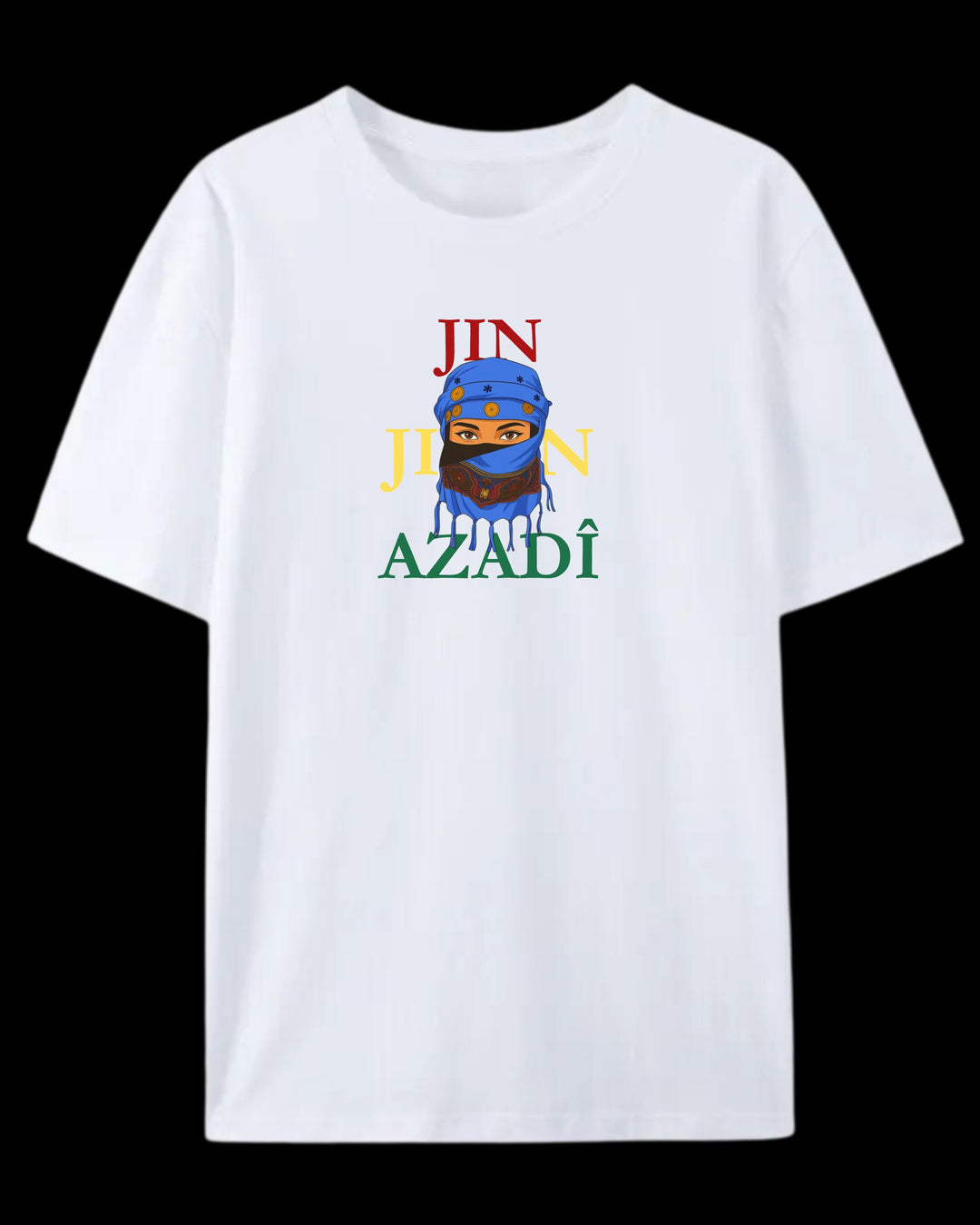 ❤️JinJiyan💛Azadi💚“ T-Shirt🔵