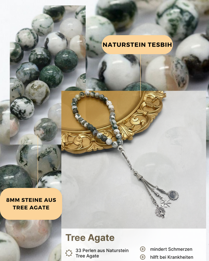 Tree Agate Tesbih