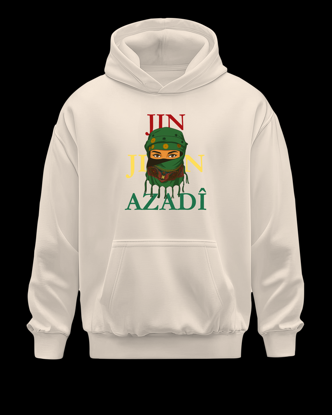 ❤️JinJiyan💛Azadi💚“ Hoodie🟢