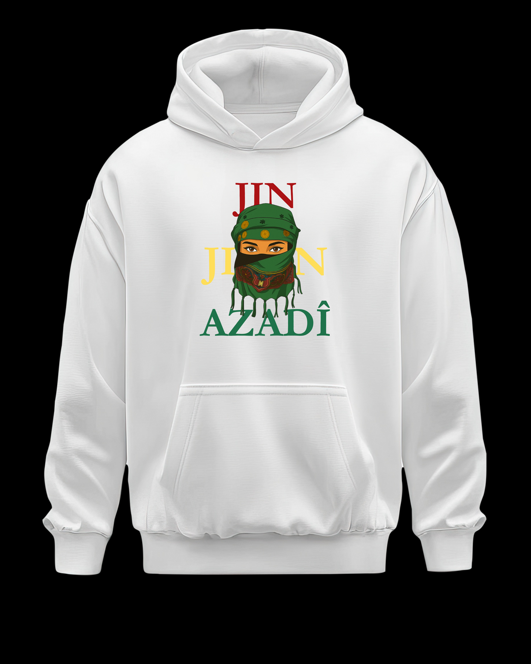 ❤️JinJiyan💛Azadi💚“ Hoodie🟢