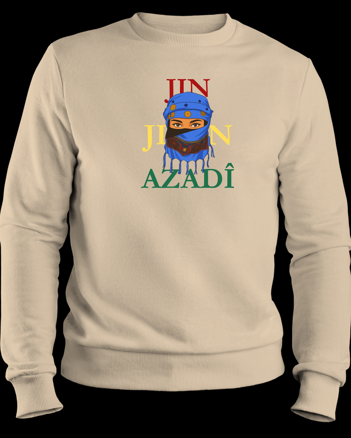 Jin❤️Jiyan💛Azadî💚 Sweatshirt/Pullover🔵