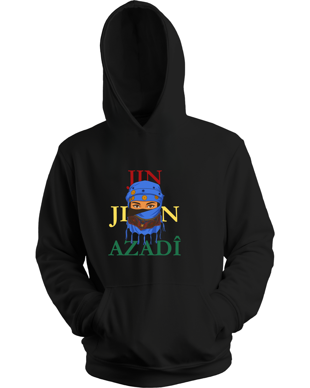 ❤️JinJiyan💛Azadi💚“ Hoodie🔵