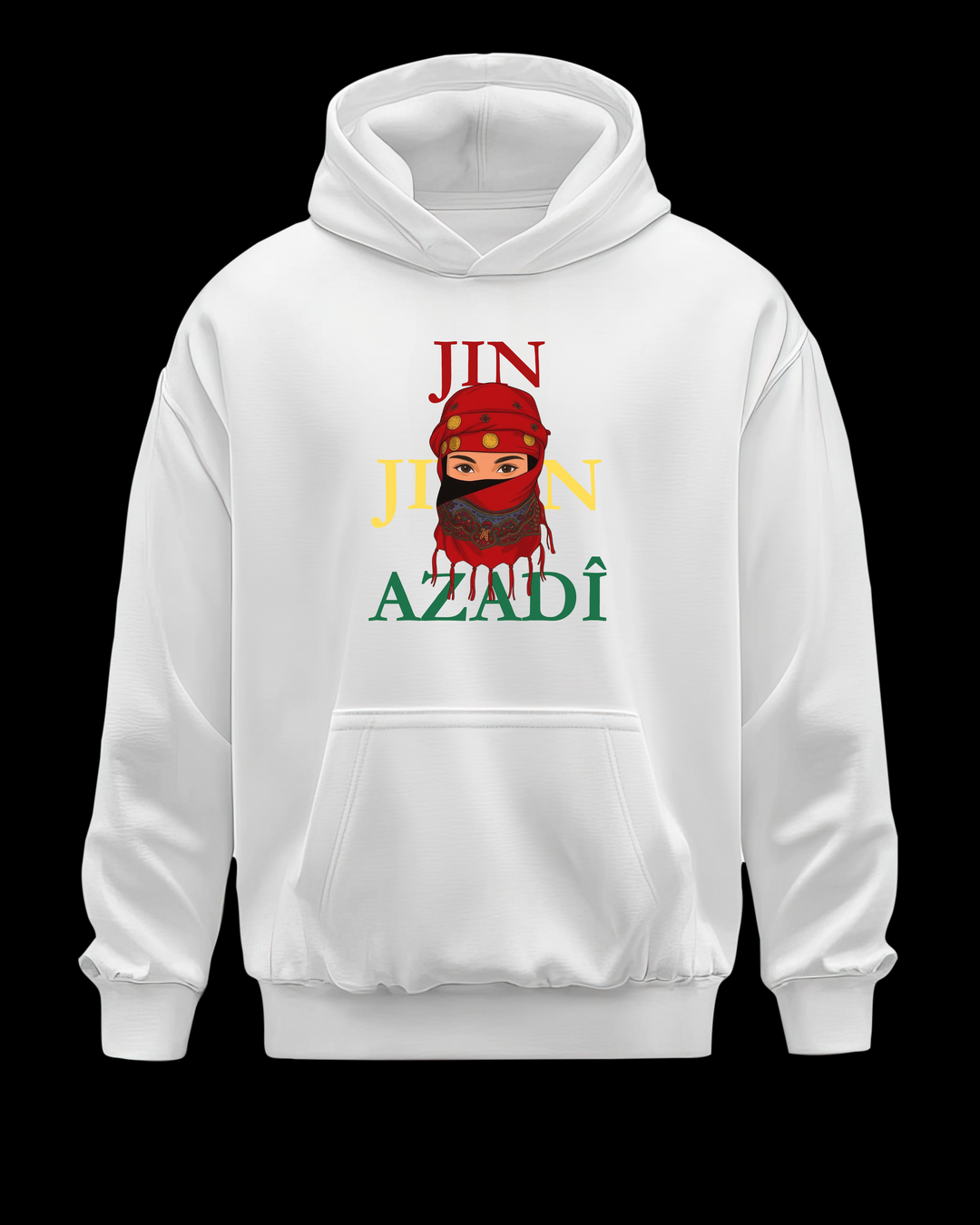 Jin❤️Jiyan💛Azadî💚 Hoodie❤️