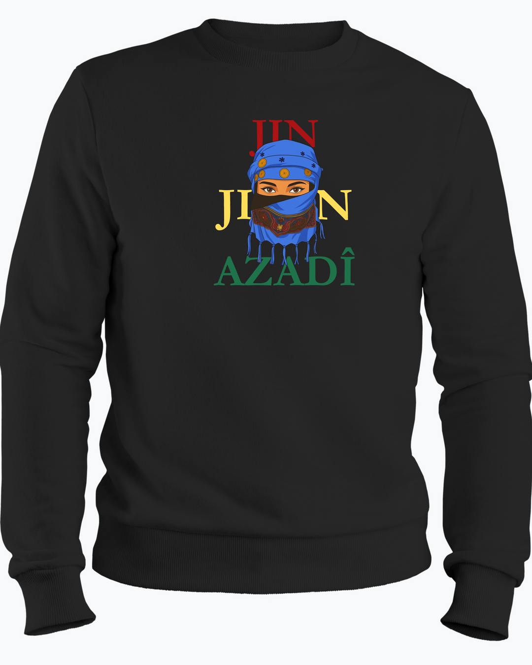Jin❤️Jiyan💛Azadî💚 Sweatshirt/Pullover🔵