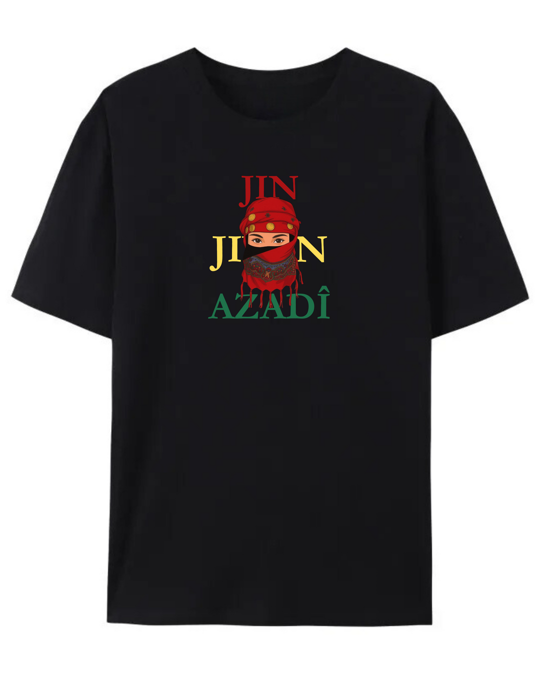 „❤️JinJiyan💛Azadi💚“ T-Shirt🔴