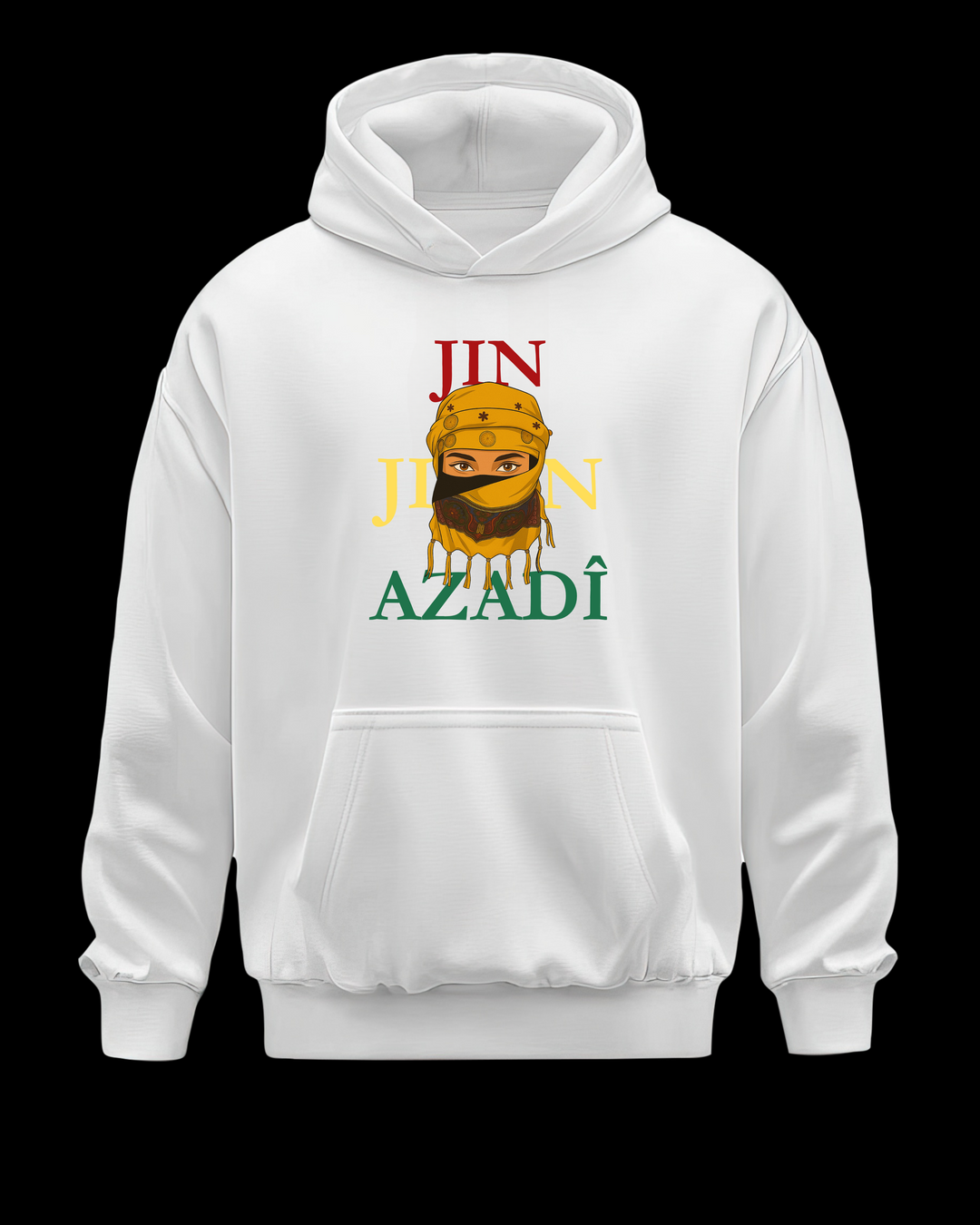 ❤️JinJiyan💛Azadi💚“ Hoodie🟡
