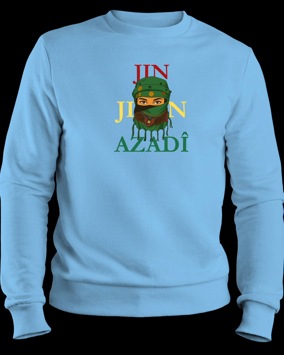 Jin❤️Jiyan💛Azadî❤️ Sweatshirt/Pullover🟢