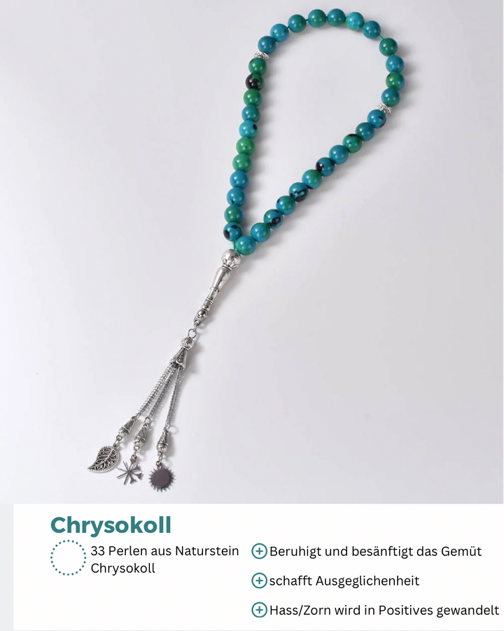 Naturstein Tesbih Chrysokoll