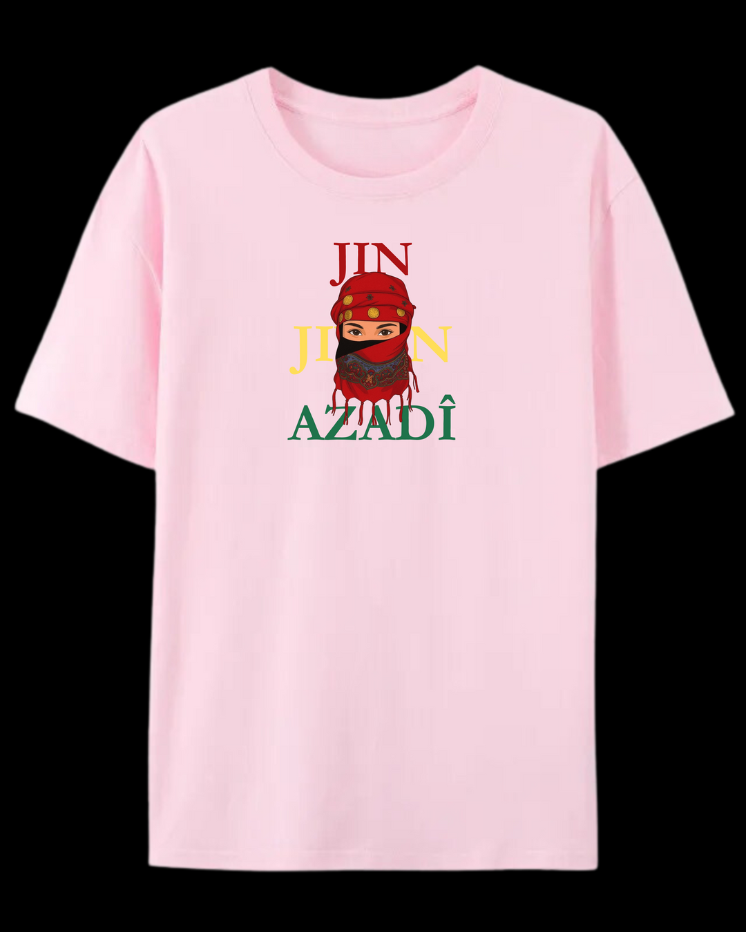 „❤️JinJiyan💛Azadi💚“ T-Shirt🔴