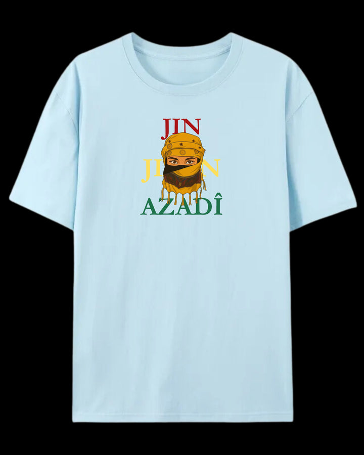 ❤️JinJiyan💛Azadi💚“ T-Shirt🟡