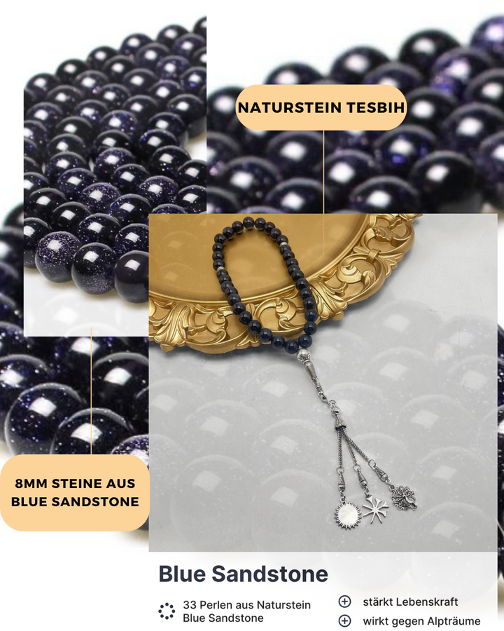 Blue Sandstone Tesbih