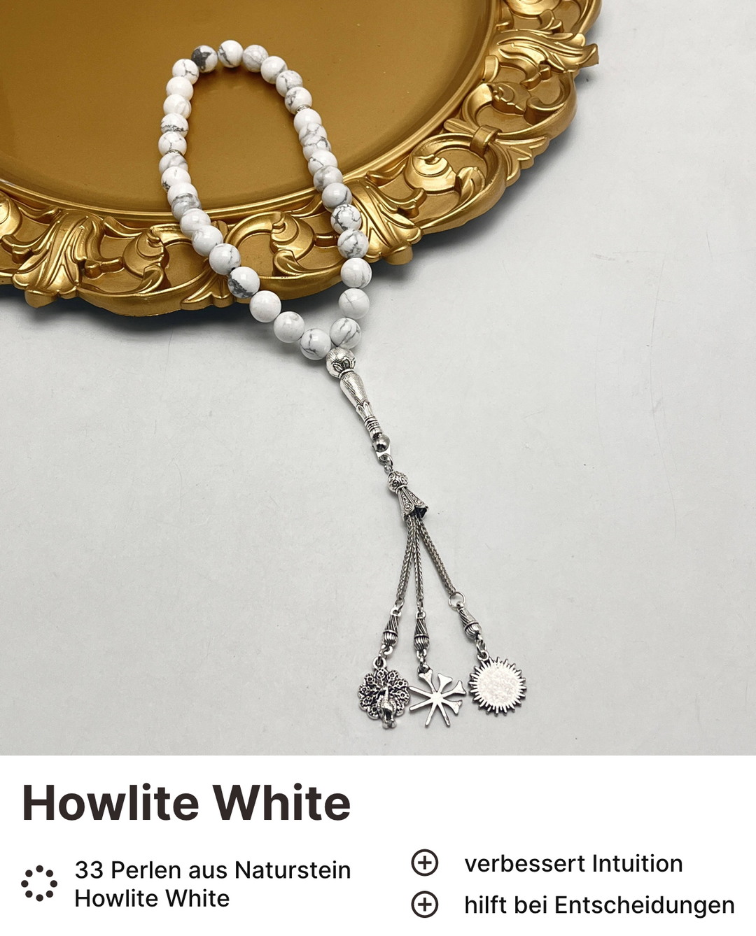 Howlite White Tesbih